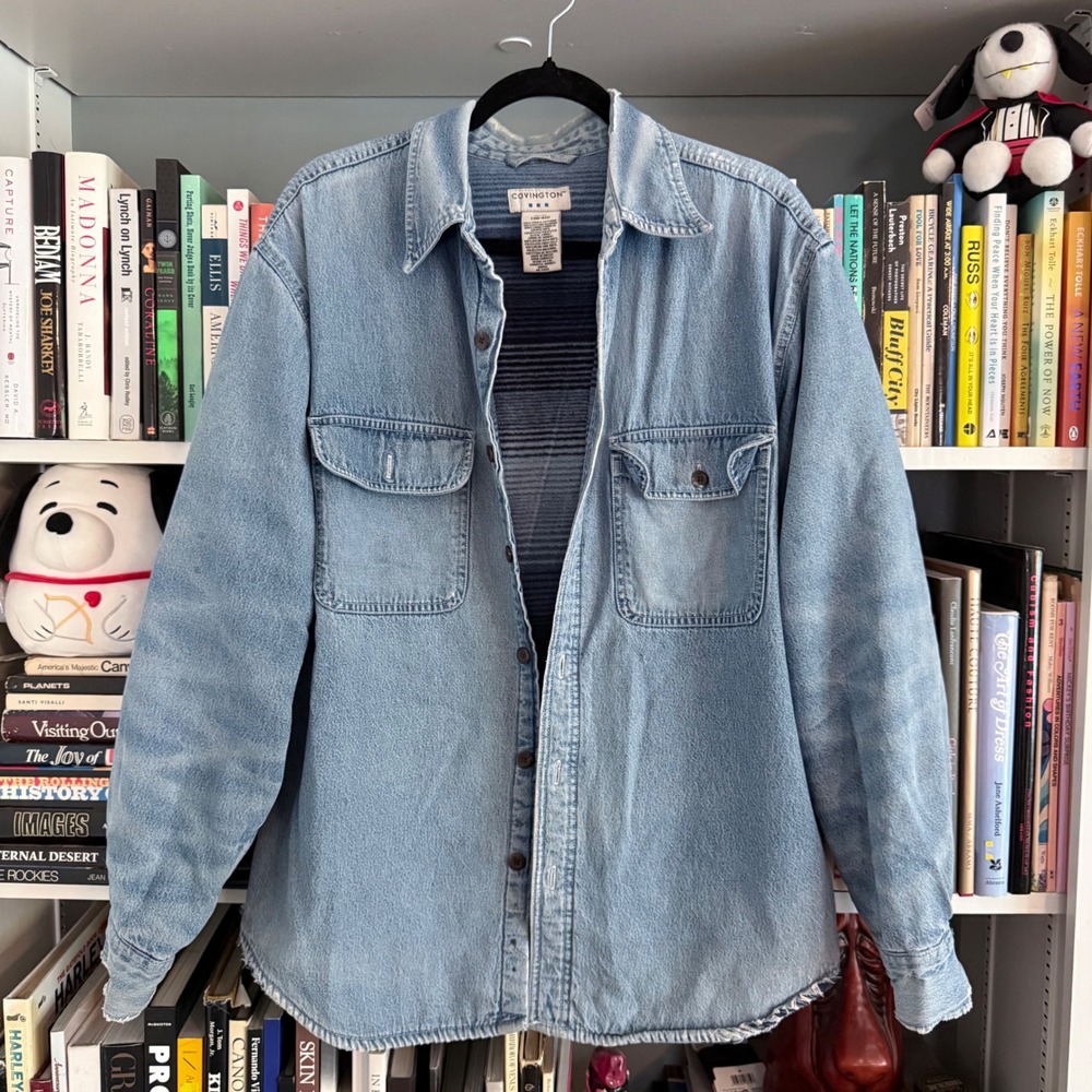 Covington Fleece Lined Denim Shirt Jacket Size M